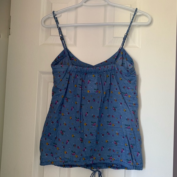 3 for $15 Garage Blue Floral Top - Picture 5 of 9